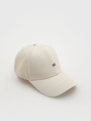 Beige Men's Reserved Baseballembroidery Caps | 82964QTND