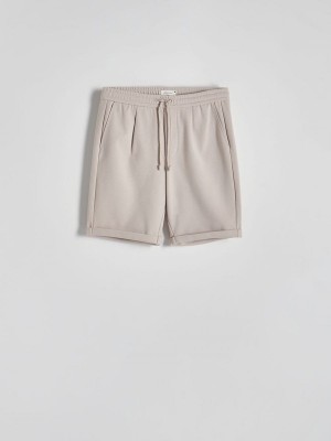 Beige Men's Reserved Regular Shorts | 28360LTNJ