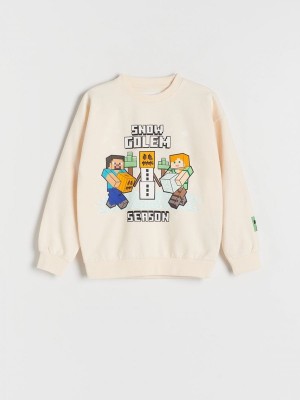 Cream Boys' Reserved Minecraft Christmas Sweaters | 95482QFGX