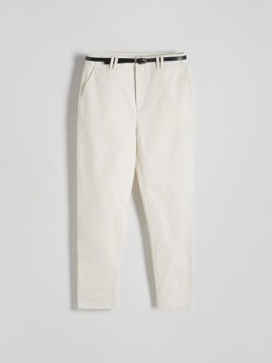 Cream Women's Reserved Chino With Trousers | 46231RTKO