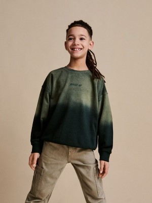 Green Boys' Reserved Classic Sweaters | 54763AINR