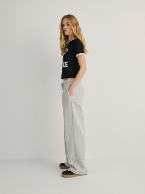 Light Grey Women's Reserved Cargo Trousers | 85372XNMF