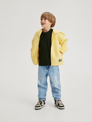 Yellow Boys' Reserved Oversized Sweaters | 18793BQDT