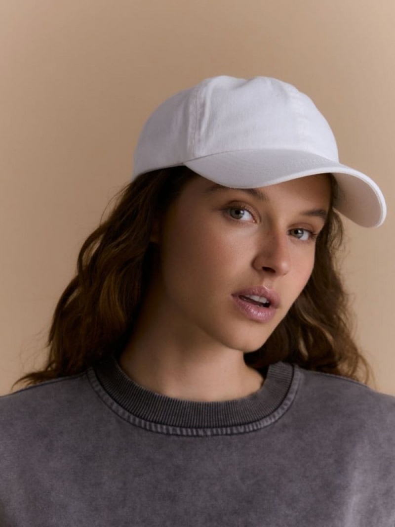 Beige Women\'s Reserved Cotton Baseball Caps | 84329XBLM