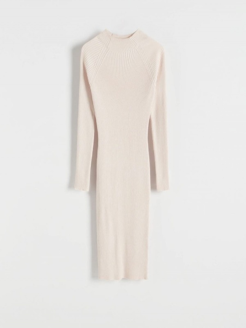 Beige Women's Reserved Midi Sweaters | 02734GITJ