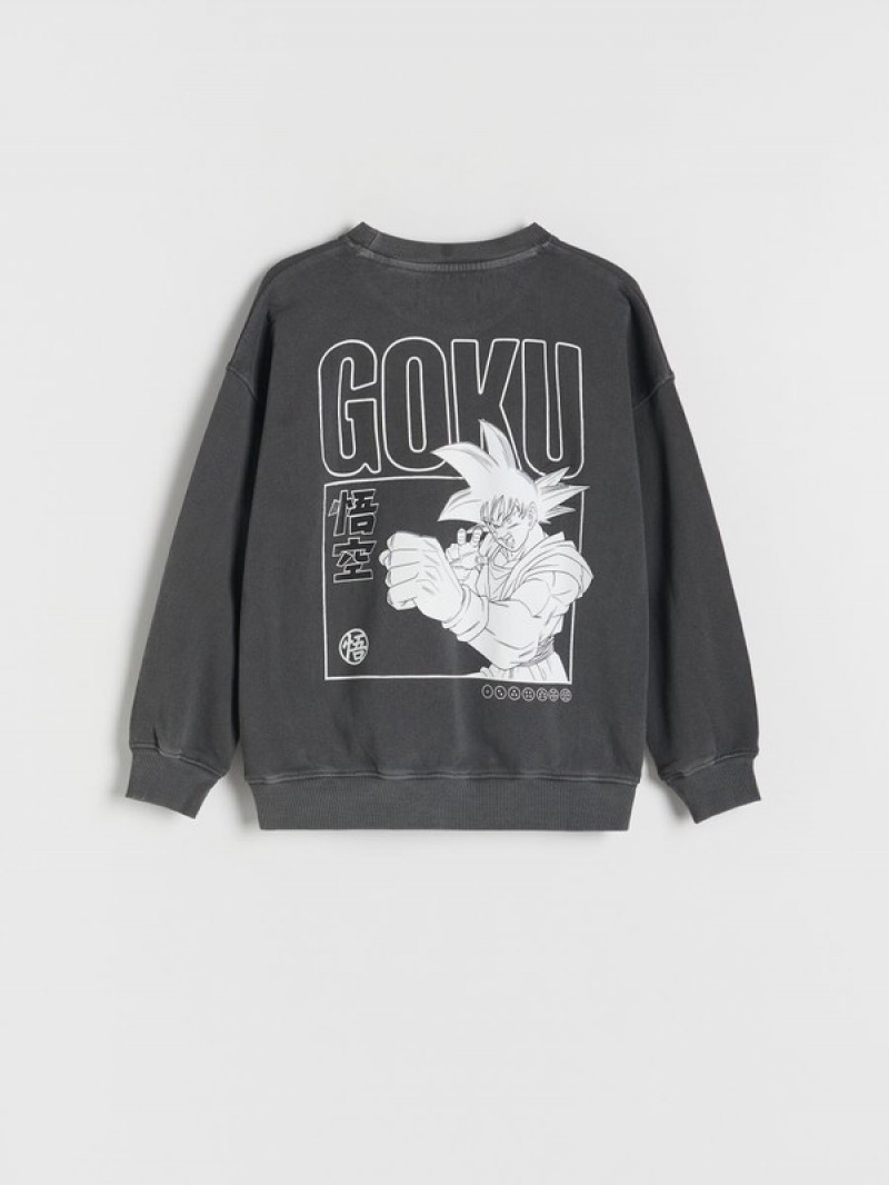 Black Boys' Reserved Dragon Ball Sweaters | 92385RHYD