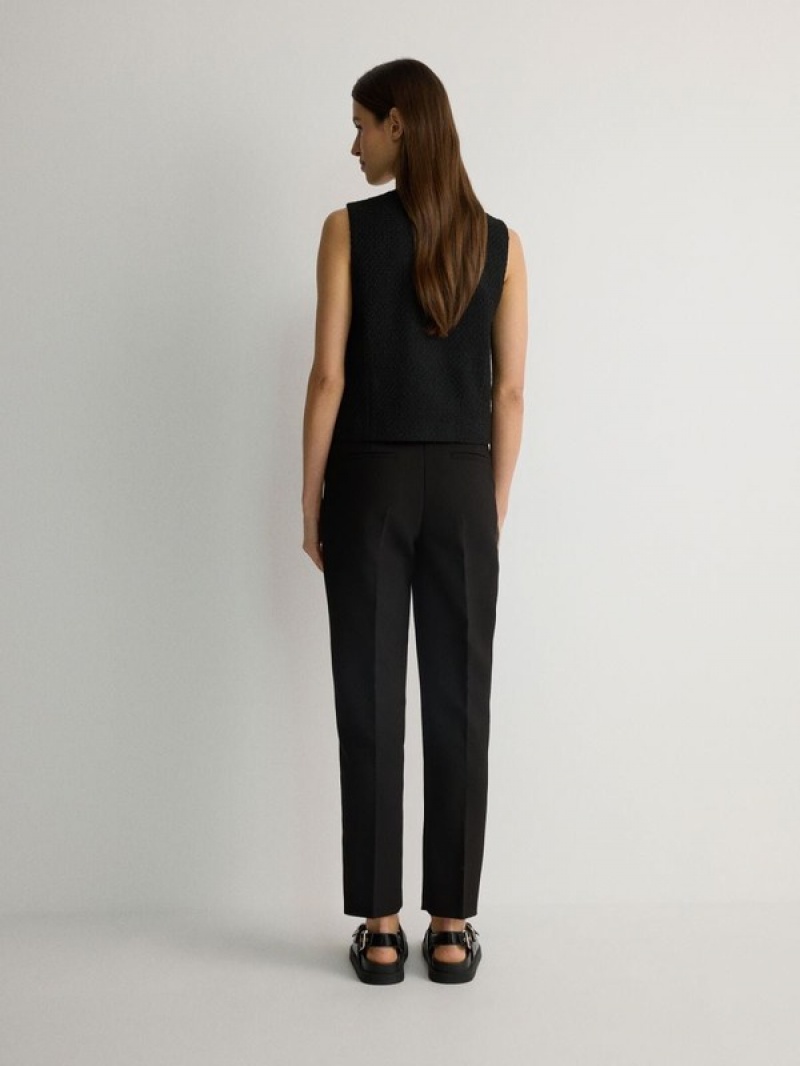 Black Women's Reserved Cargo Trousers | 51430YCIA