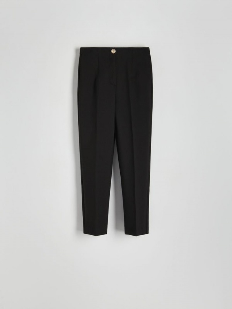 Black Women's Reserved Cargo Trousers | 51430YCIA