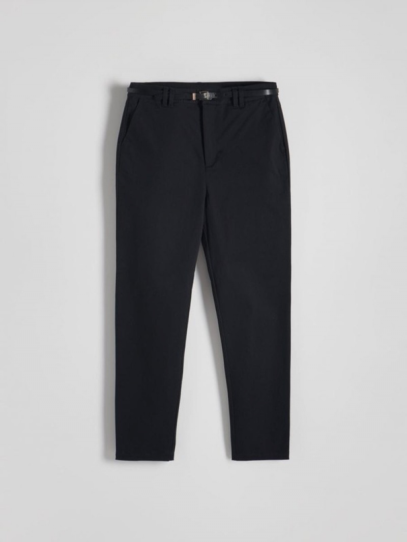 Black Women's Reserved Chino With Trousers | 82095RGUV