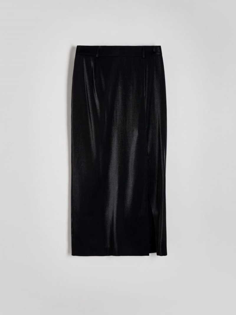 Black Women's Reserved Cotton Skirts | 05746WRLO