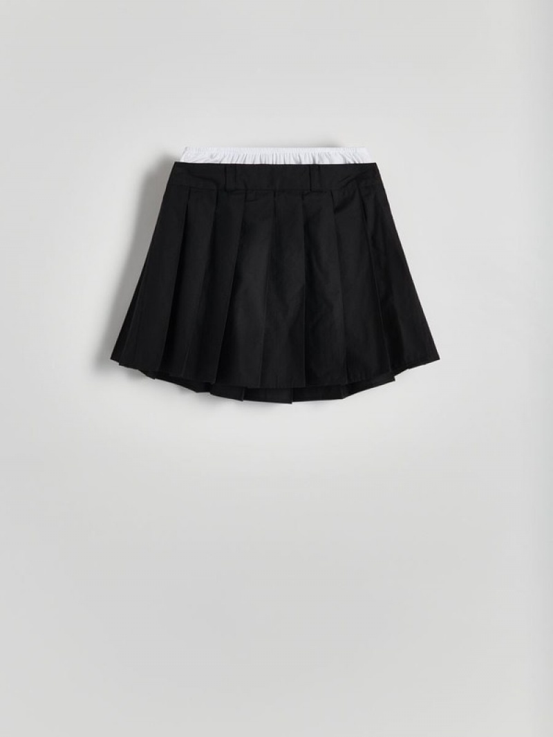 Black Women's Reserved Cotton Skirts | 05879LBJU