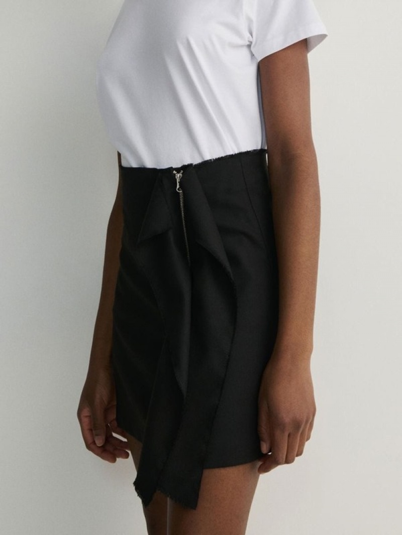 Black Women's Reserved Cotton Skirts | 20957KPRO