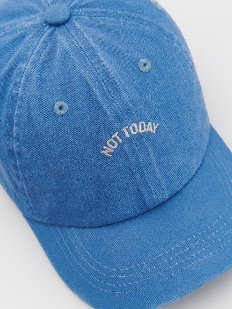 Blue Boys' Reserved Cotton Baseball Caps | 23980RJOD