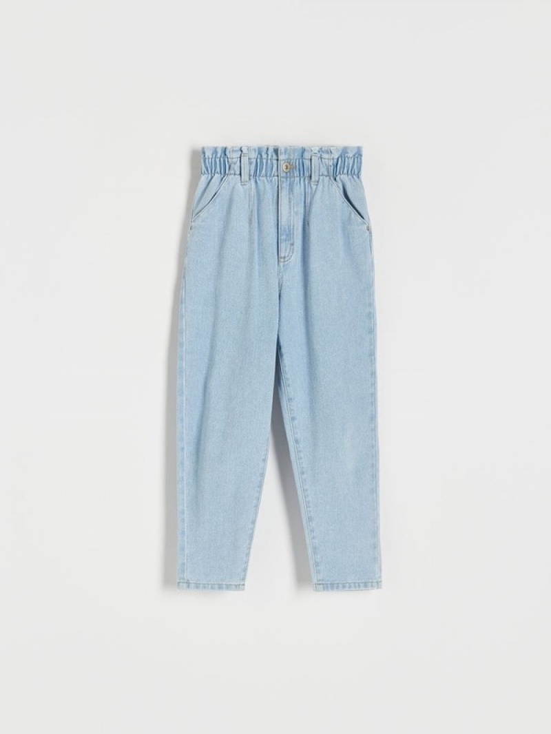 Blue Girls' Reserved Classic Denimgy Jeans | 05718QOGA