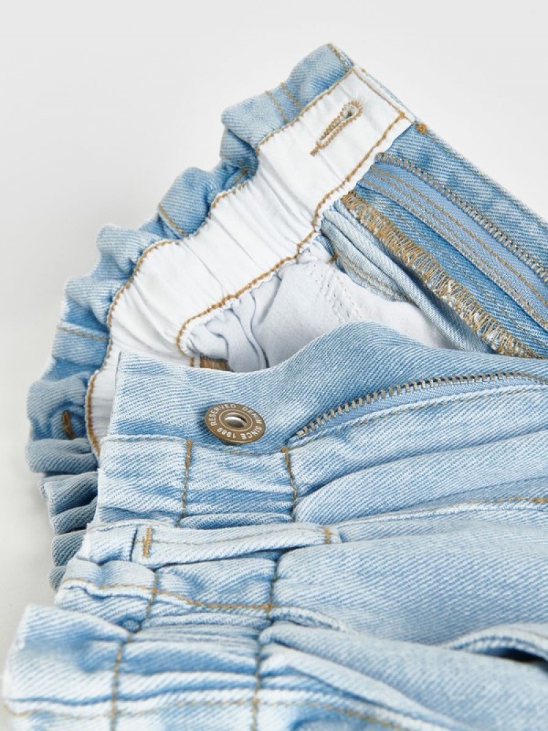 Blue Girls' Reserved Classic Denimgy Jeans | 05718QOGA