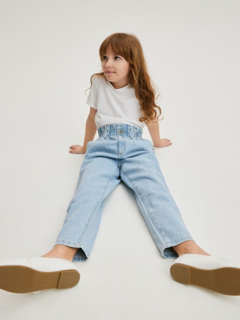 Blue Girls' Reserved Classic Denimgy Jeans | 05718QOGA