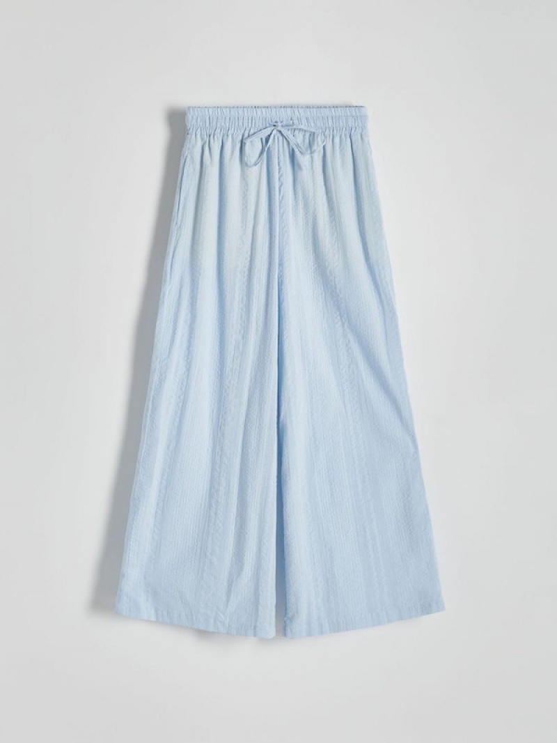 Blue Women\'s Reserved Culotte Trousers | 30516WTZP