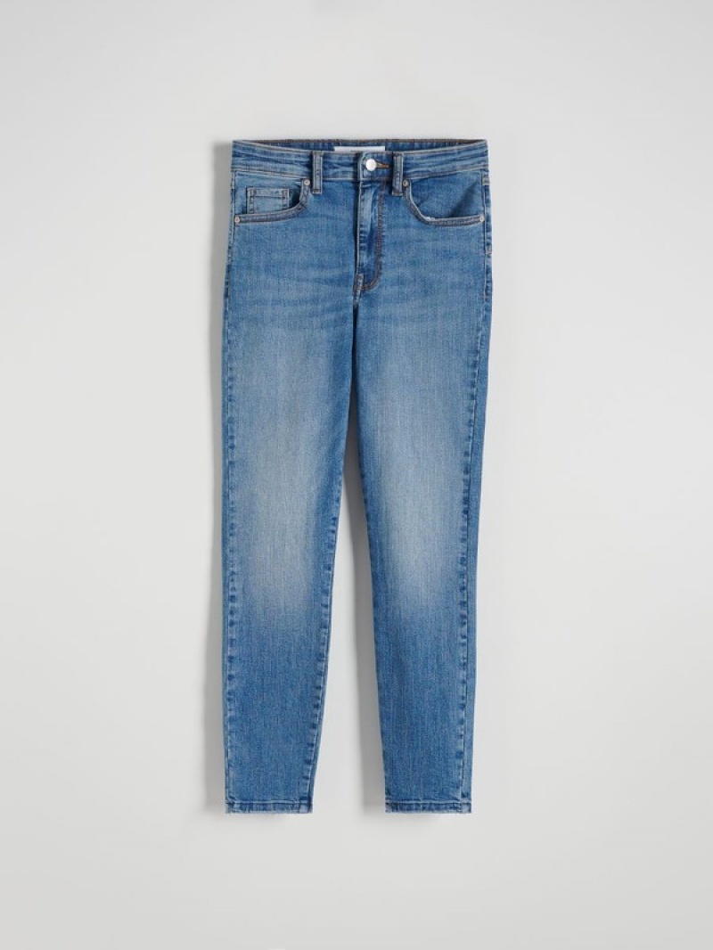 Blue Women's Reserved Sculpt Jeans | 10623LYPC