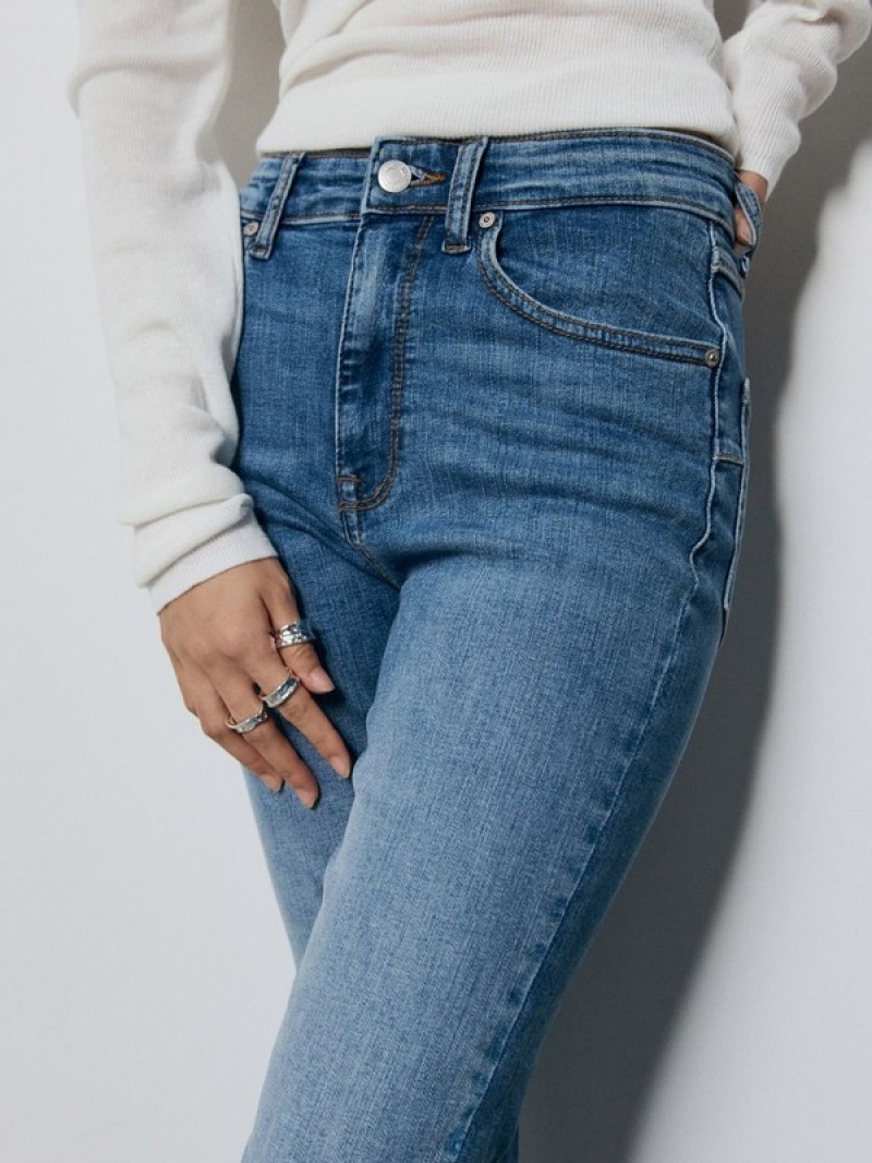 Blue Women's Reserved Sculpt Jeans | 34065QZLN