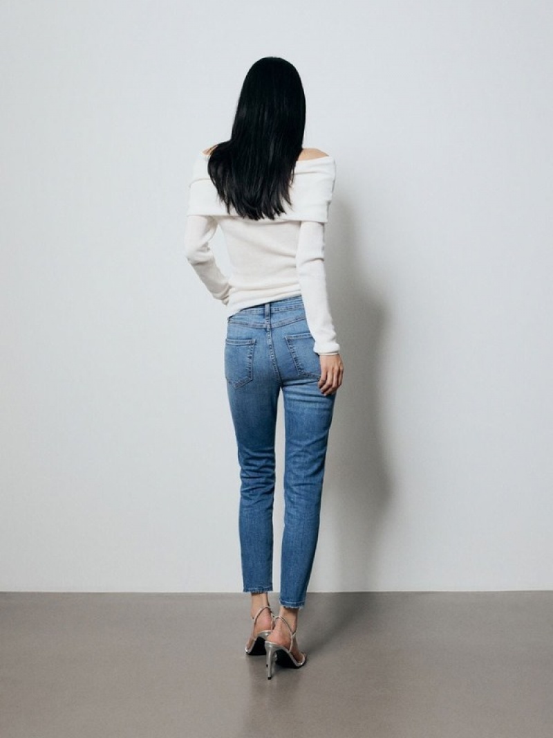 Blue Women's Reserved Sculpt Jeans | 34065QZLN