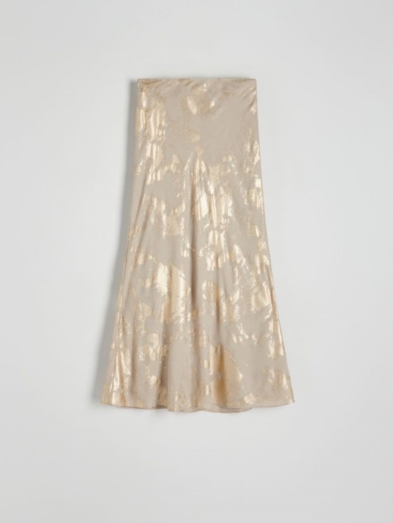 Brown Women's Reserved Cotton Skirts | 72651WIHA