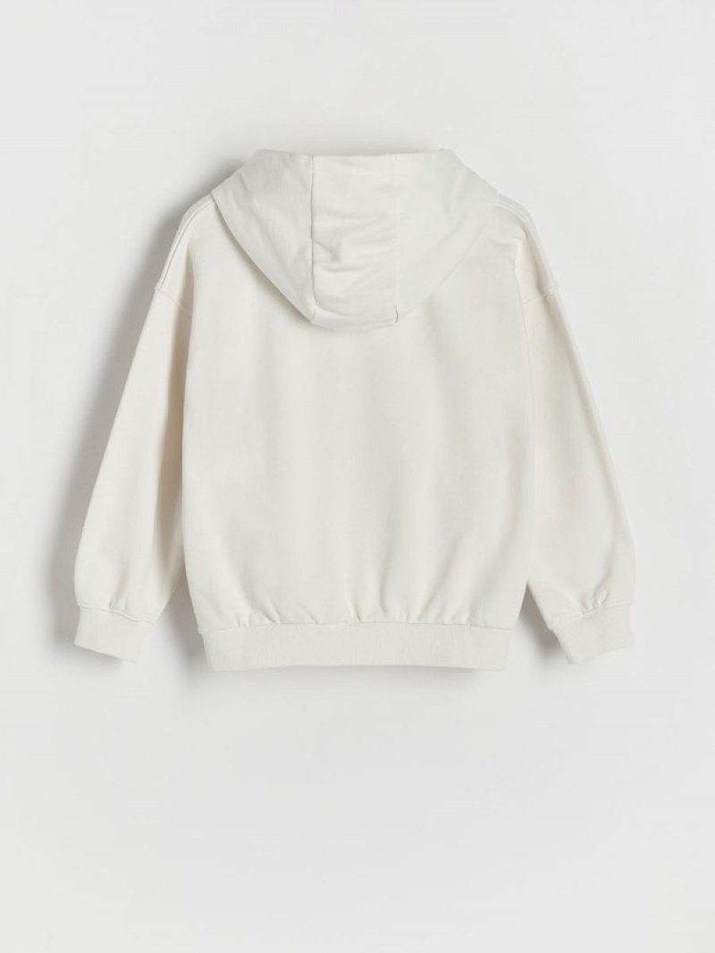 Cream Boys' Reserved Oversized Sweaters | 07345LPKJ