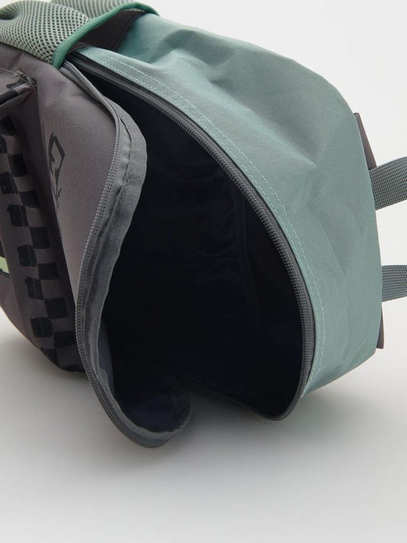 Dark Grey Boys' Reserved Minecraft Bags | 90253BUFP