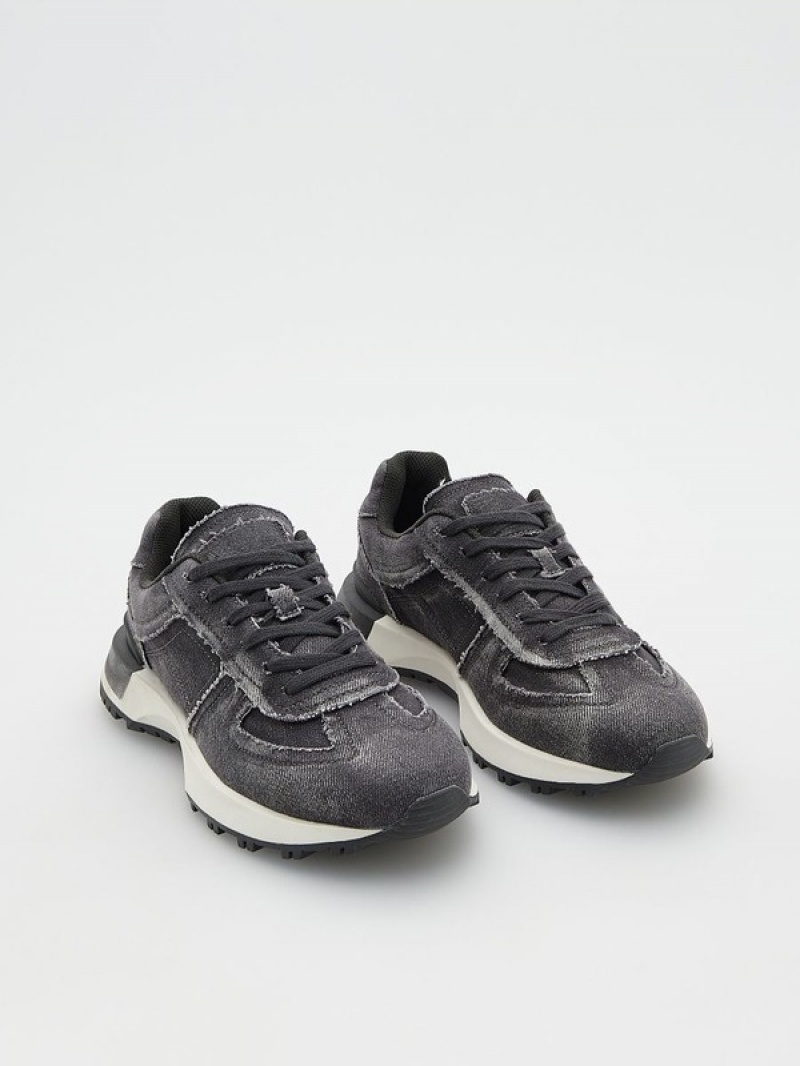 Dark Grey Men's Reserved Combined Shoes | 82935ZAOB