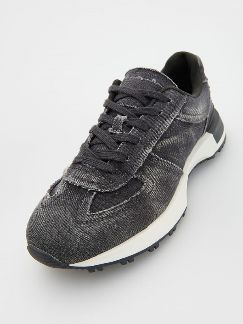 Dark Grey Men's Reserved Combined Shoes | 82935ZAOB