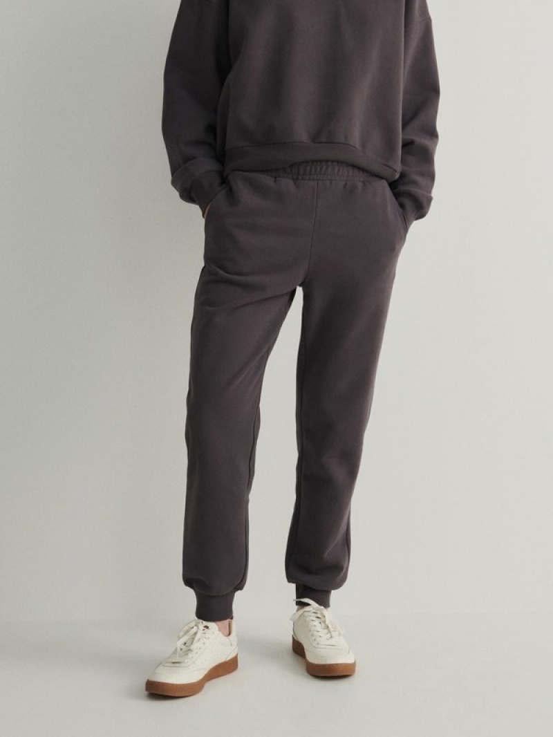 Dark Grey Women's Reserved Cargo Trousers | 95137ONXK