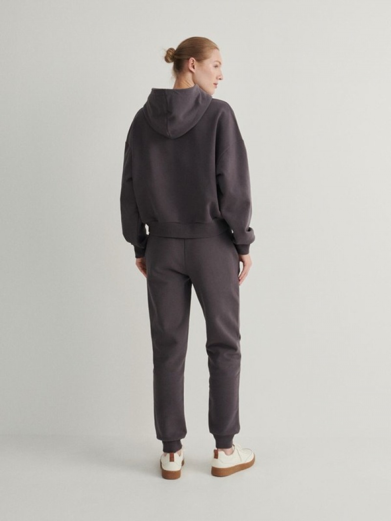 Dark Grey Women's Reserved Cargo Trousers | 95137ONXK