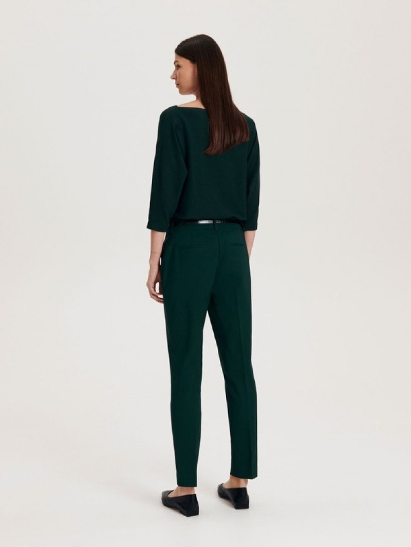 Dark Turquoise Women's Reserved Cigarette With Trousers | 20986KHCV