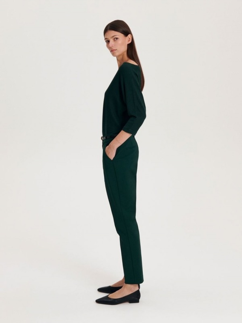 Dark Turquoise Women's Reserved Cigarette With Trousers | 20986KHCV