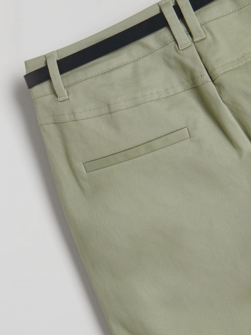 Green Women's Reserved Chino With Trousers | 69207VPSU