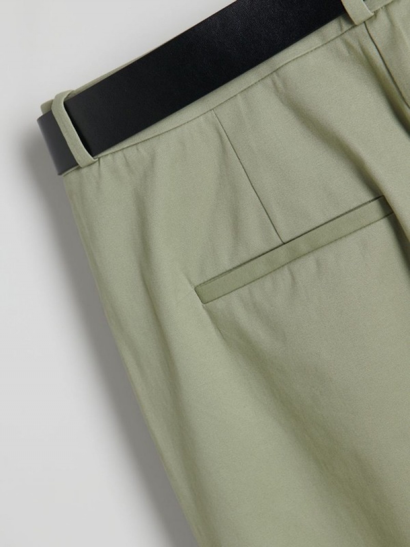 Green Women's Reserved Chino With Trousers | 91604EQCK