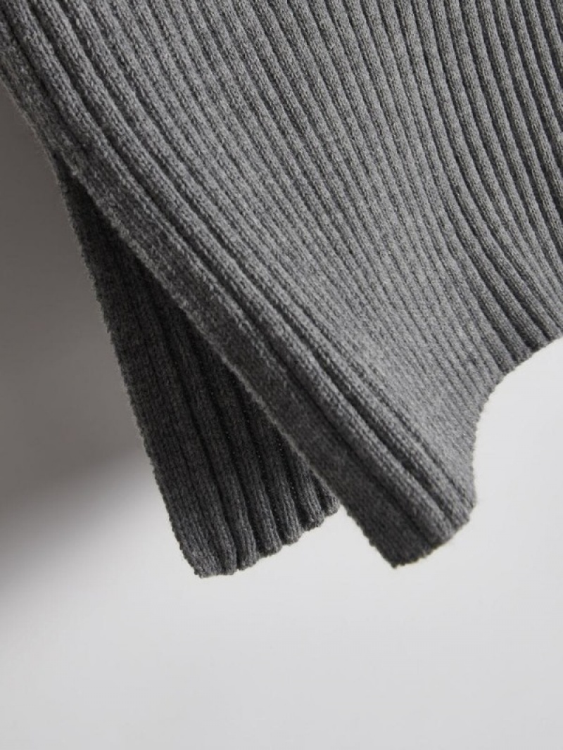 Grey Women's Reserved Waistwool Sweaters | 61027FGPJ