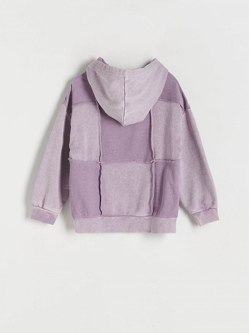 Lavender Girls' Reserved Jogging Top Sweatshirts | 49083QFUS