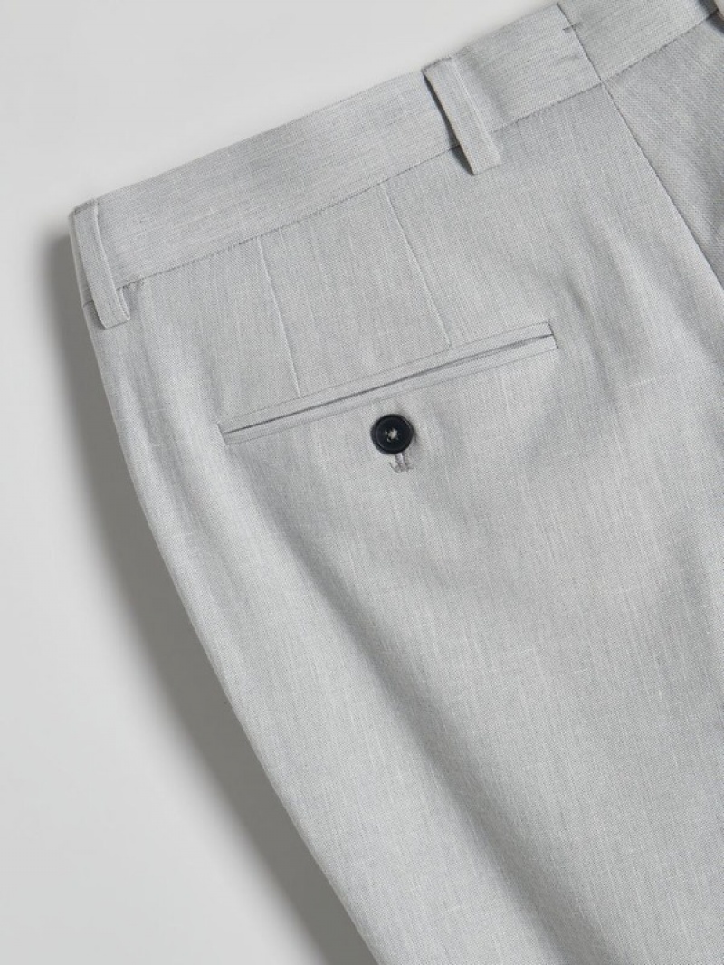 Light Grey Men's Reserved Boxy Suits | 01285VETO