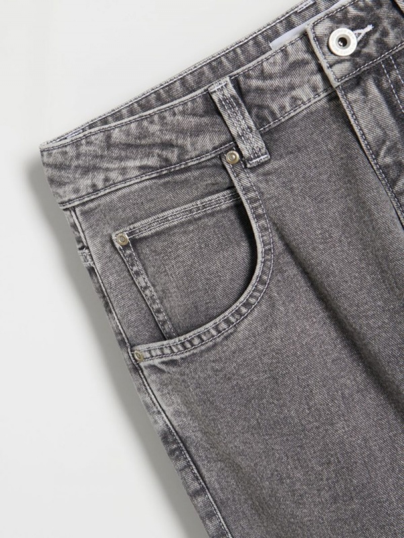 Light Grey Men's Reserved Straight Fit Jeans | 90543COXF