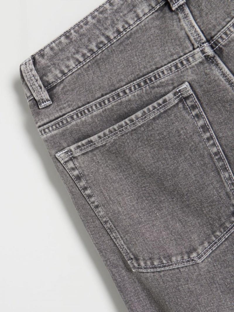 Light Grey Men's Reserved Straight Fit Jeans | 90543COXF