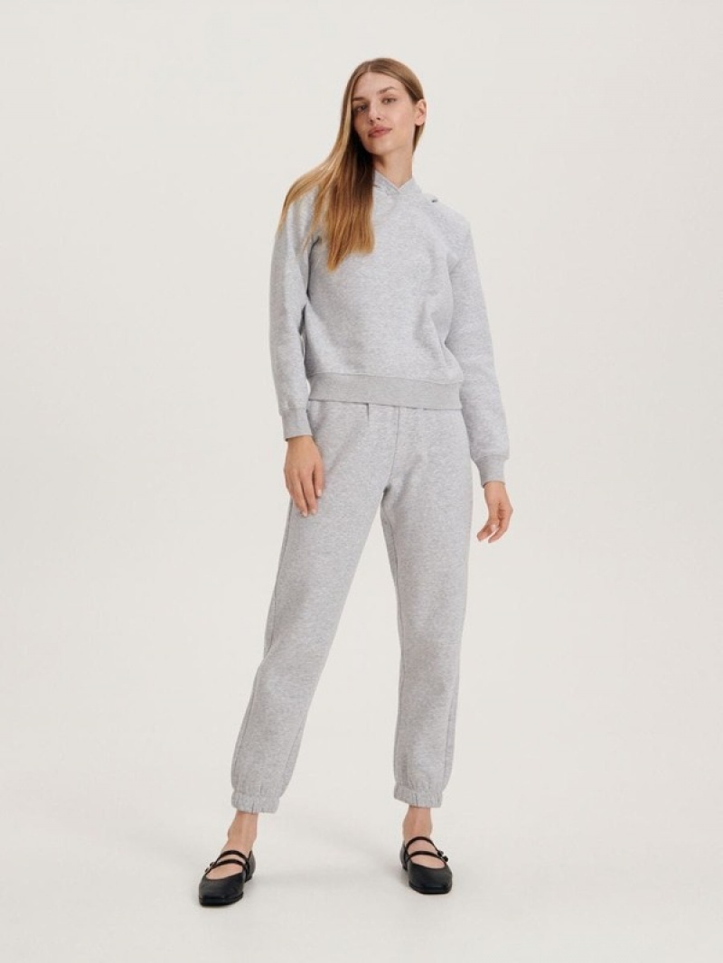 Light Grey Women's Reserved Cargo Trousers | 57824SRWH