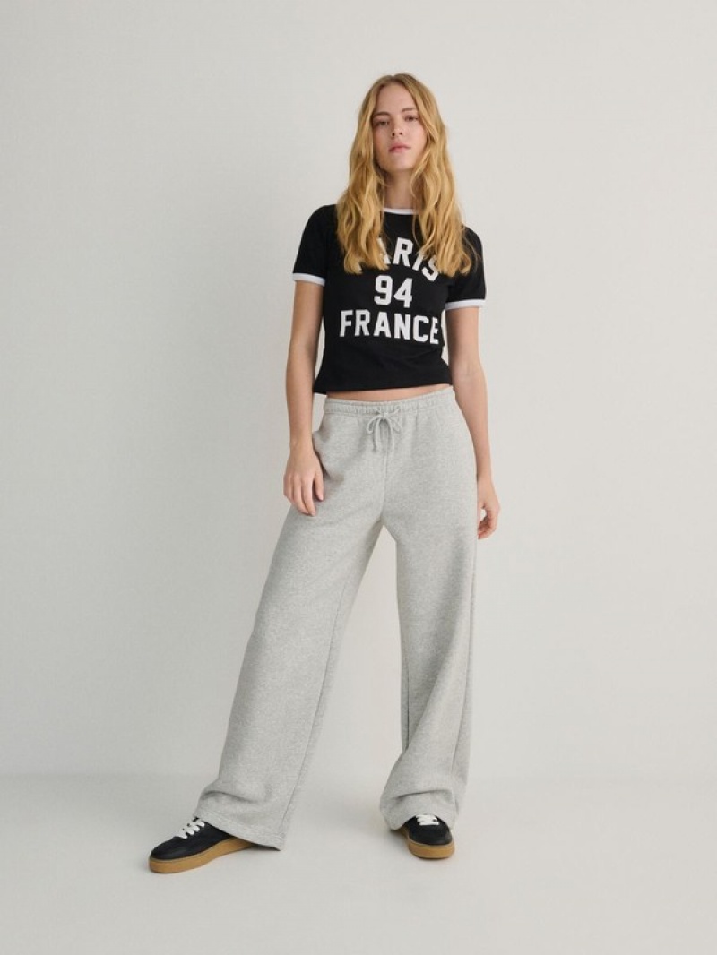 Light Grey Women's Reserved Cargo Trousers | 85372XNMF