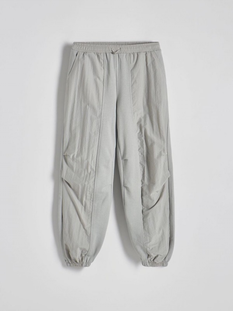 Light Grey Women's Reserved Joggerscargo Pockets Trousers | 50296OQDR