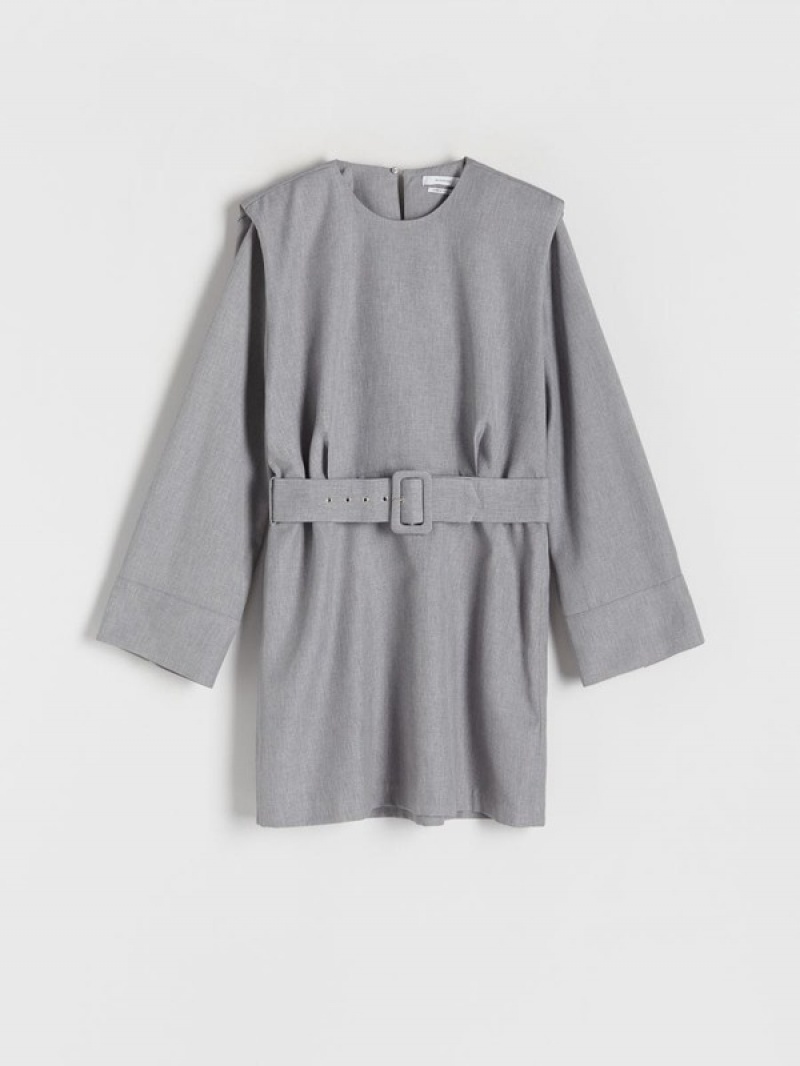 Light Grey Women's Reserved Mini With Dress | 68257TLAM