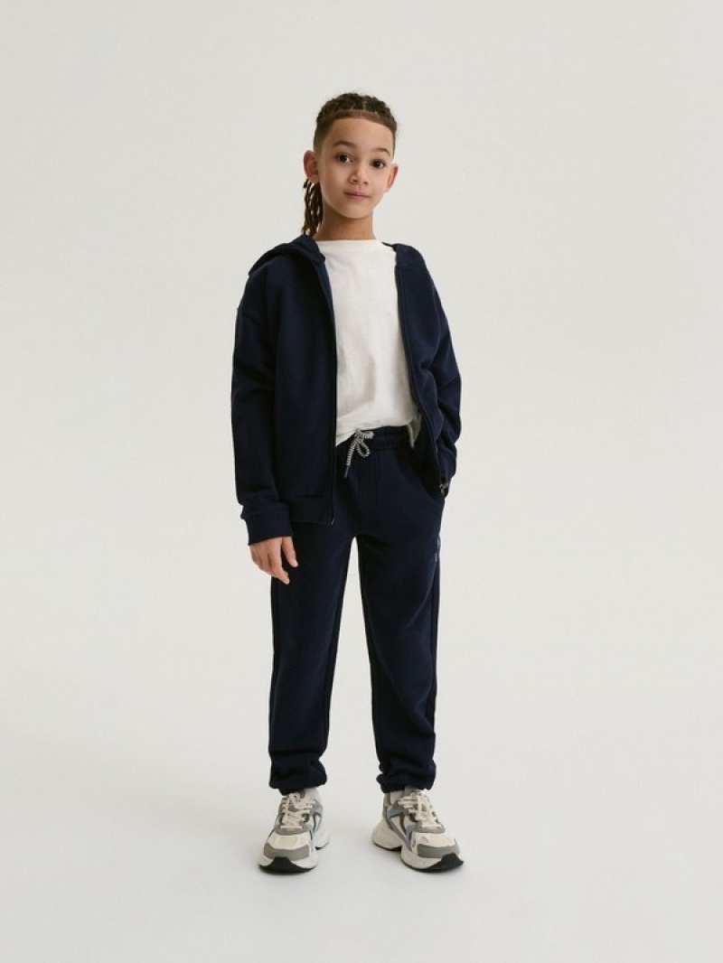 Navy Boys' Reserved Classic Sweaters | 93520JXZU