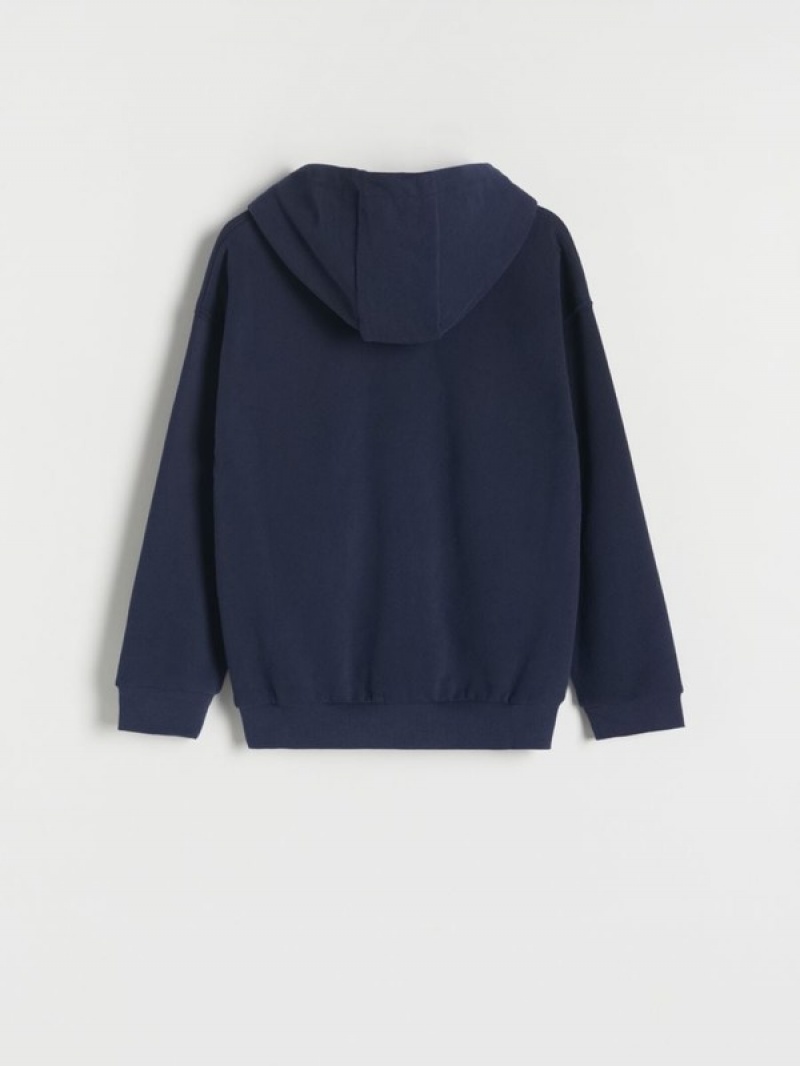 Navy Boys' Reserved Classic Sweaters | 93520JXZU