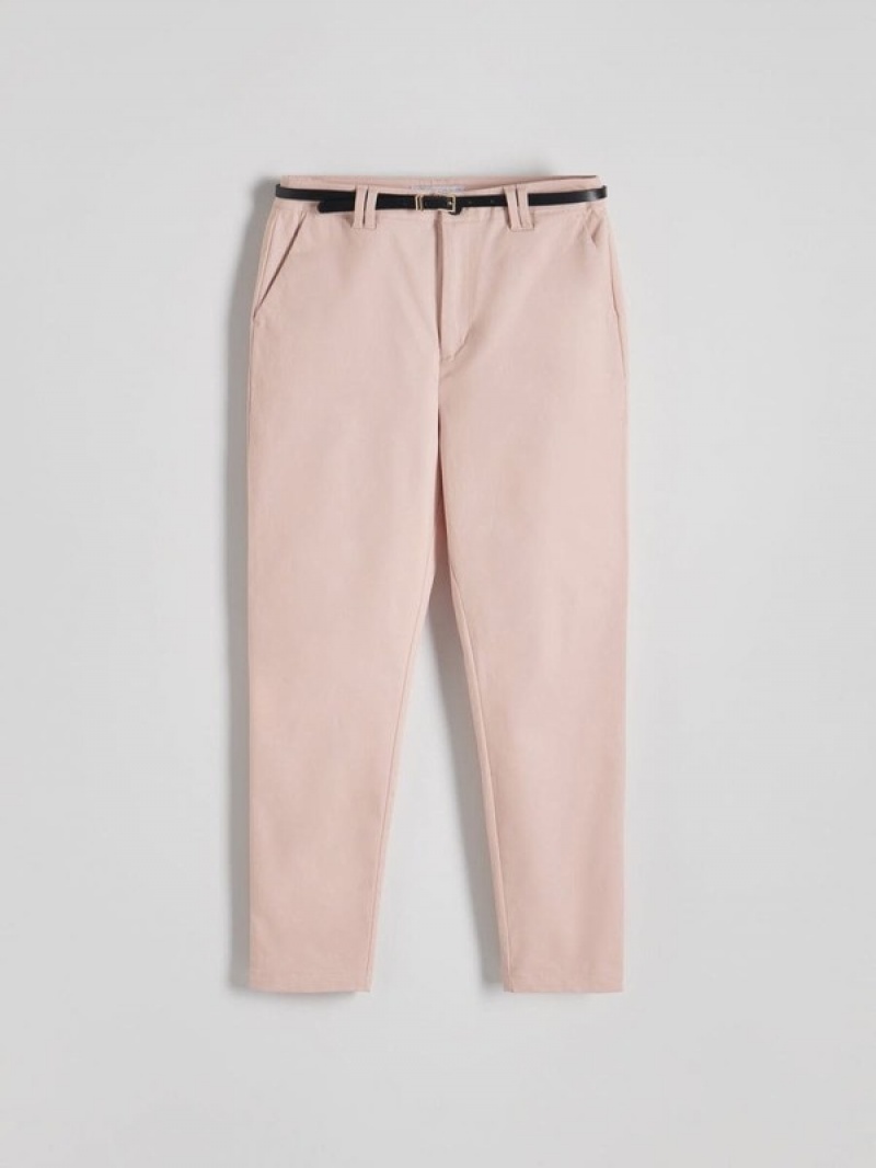 Pink Women's Reserved Chino With Trousers | 83561EBAX