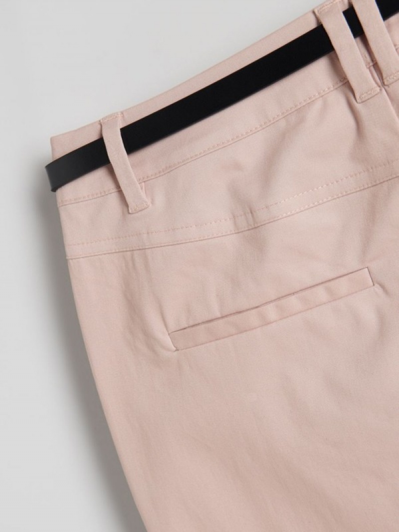 Pink Women's Reserved Chino With Trousers | 83561EBAX