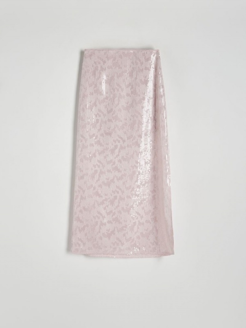 Pink Women's Reserved Cotton Skirts | 74591TZKS