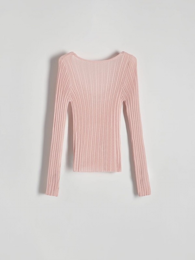 Pink Women's Reserved Viscose Shirts | 62135DZOB